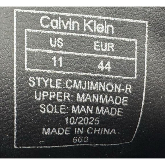 Calvin Klein Jimmon-R Mens Size 11 Loafers Shoes Slip Ons Black CK New main image 6